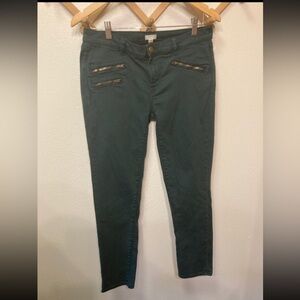J. Crew size 28 skinny deep green pants